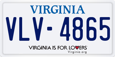 VA license plate VLV4865