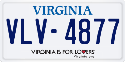 VA license plate VLV4877