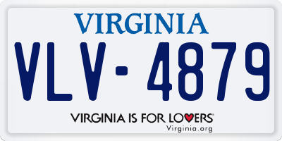 VA license plate VLV4879