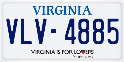 VA license plate VLV4885