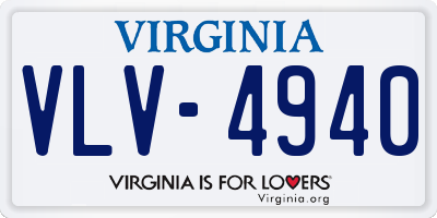 VA license plate VLV4940