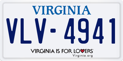 VA license plate VLV4941