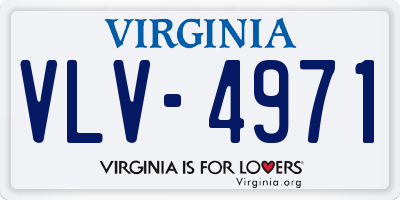 VA license plate VLV4971