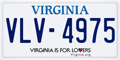 VA license plate VLV4975