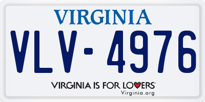 VA license plate VLV4976