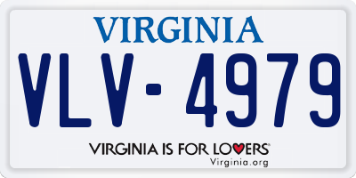 VA license plate VLV4979