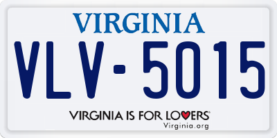 VA license plate VLV5015