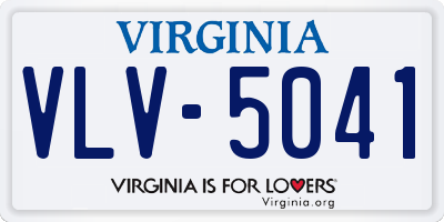 VA license plate VLV5041