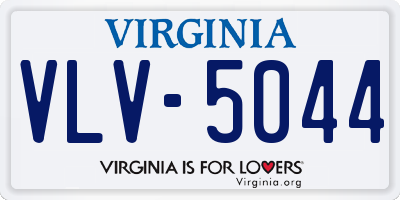 VA license plate VLV5044