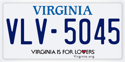 VA license plate VLV5045