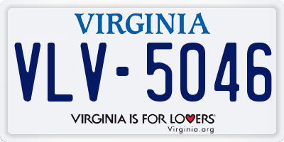 VA license plate VLV5046