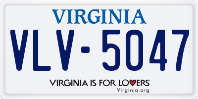 VA license plate VLV5047