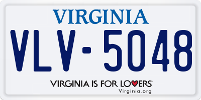 VA license plate VLV5048