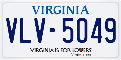 VA license plate VLV5049