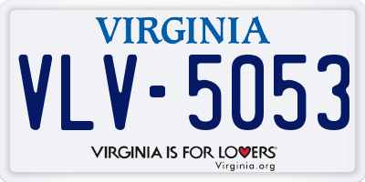 VA license plate VLV5053