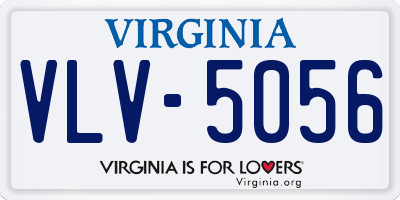 VA license plate VLV5056