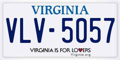 VA license plate VLV5057