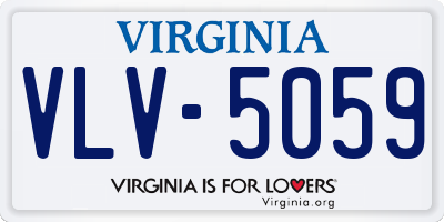 VA license plate VLV5059