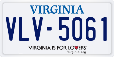 VA license plate VLV5061