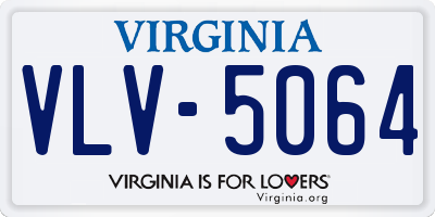 VA license plate VLV5064