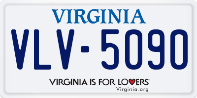 VA license plate VLV5090