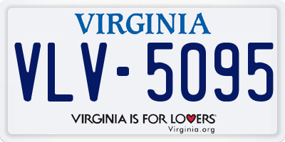 VA license plate VLV5095