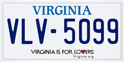 VA license plate VLV5099