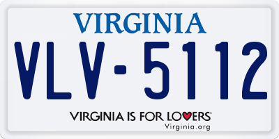 VA license plate VLV5112