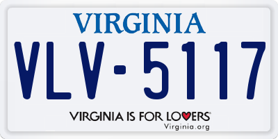 VA license plate VLV5117