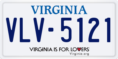 VA license plate VLV5121