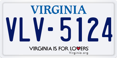 VA license plate VLV5124