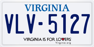 VA license plate VLV5127