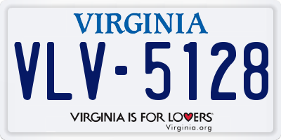 VA license plate VLV5128