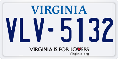 VA license plate VLV5132