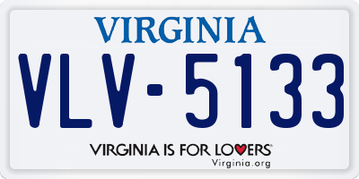 VA license plate VLV5133