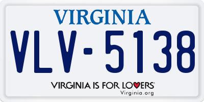 VA license plate VLV5138