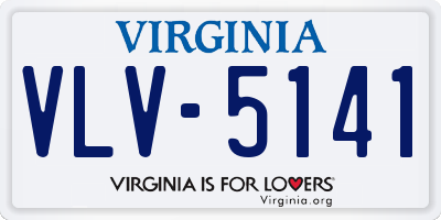 VA license plate VLV5141