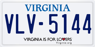 VA license plate VLV5144