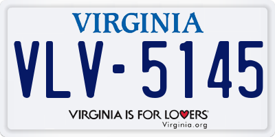 VA license plate VLV5145