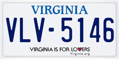 VA license plate VLV5146