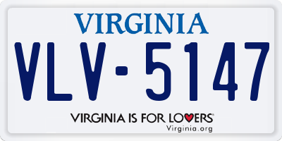 VA license plate VLV5147