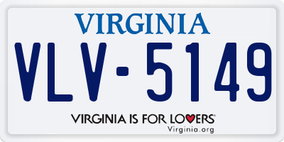 VA license plate VLV5149