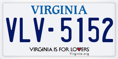 VA license plate VLV5152