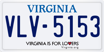 VA license plate VLV5153