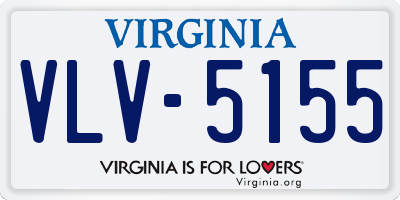 VA license plate VLV5155