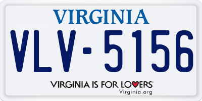 VA license plate VLV5156