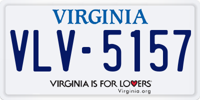 VA license plate VLV5157