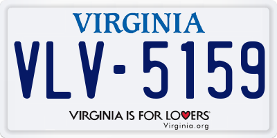 VA license plate VLV5159