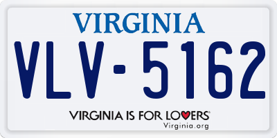 VA license plate VLV5162