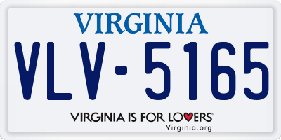 VA license plate VLV5165